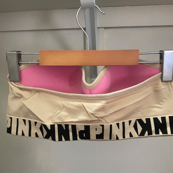 Pink by Victoria Secret Beige wireless Bra Top - Picture 2 of 4